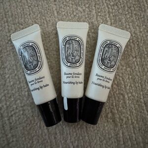 New Sealed Diptyque Nourishing 3 x Lip Balm 0.17oz (5 ml) Travel Size
